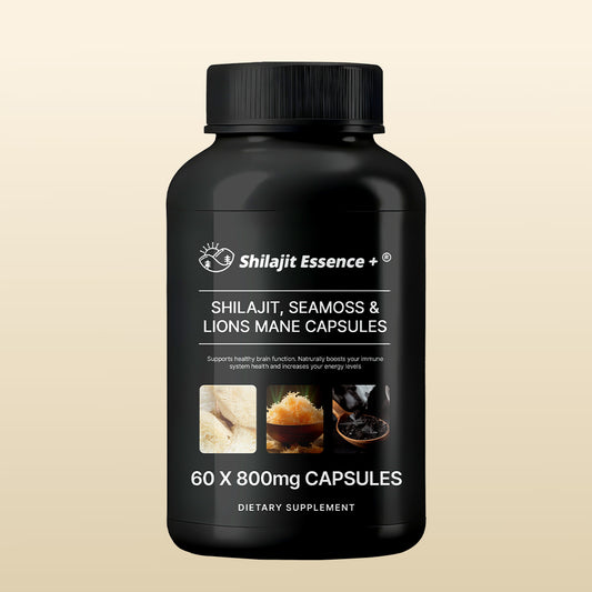 Shilajit, SeaMoss and Lions Mane Capsules