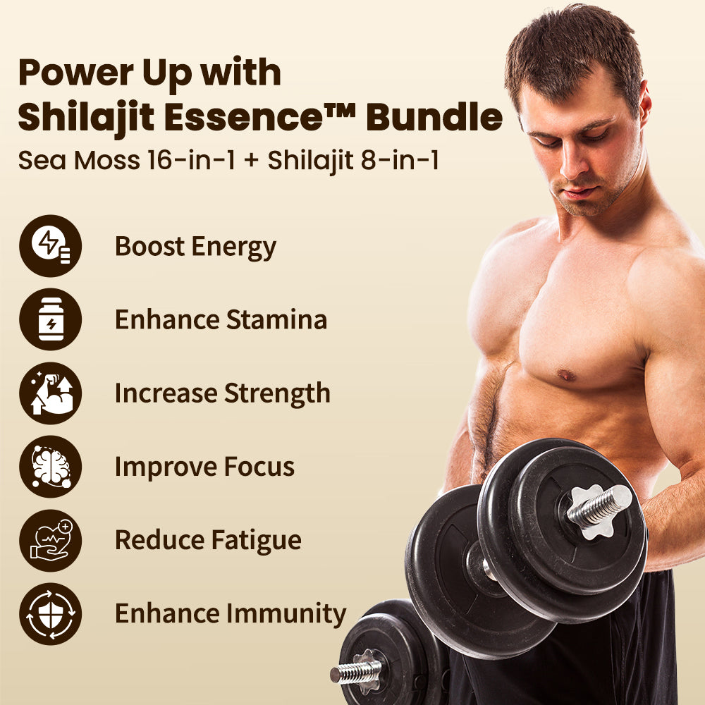 Shilajit Essence™ Bundle: Sea Moss 16-in-1 + Shilajit 8-in-1