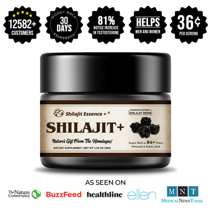 Grade A Himalayan Shilajit Resin | Natural Energy Supplement | 30g, 90 servings